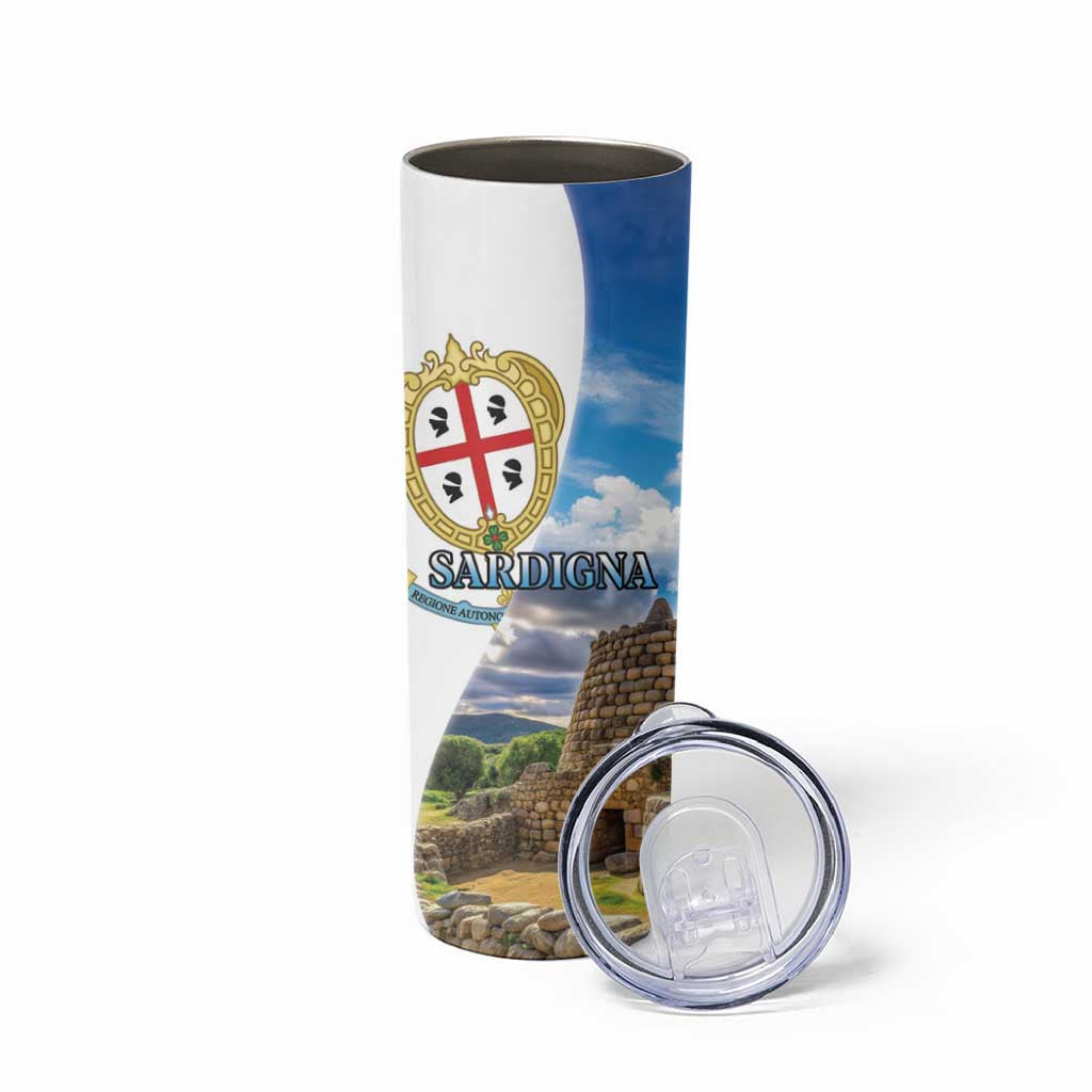 Sardinia Italy Skinny Tumbler Santu Antine With Map