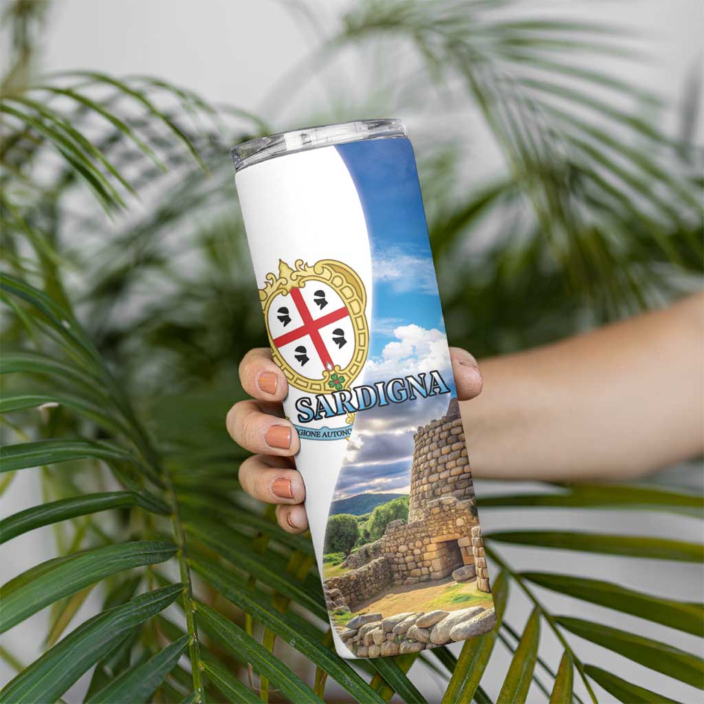 Sardinia Italy Skinny Tumbler Santu Antine With Map