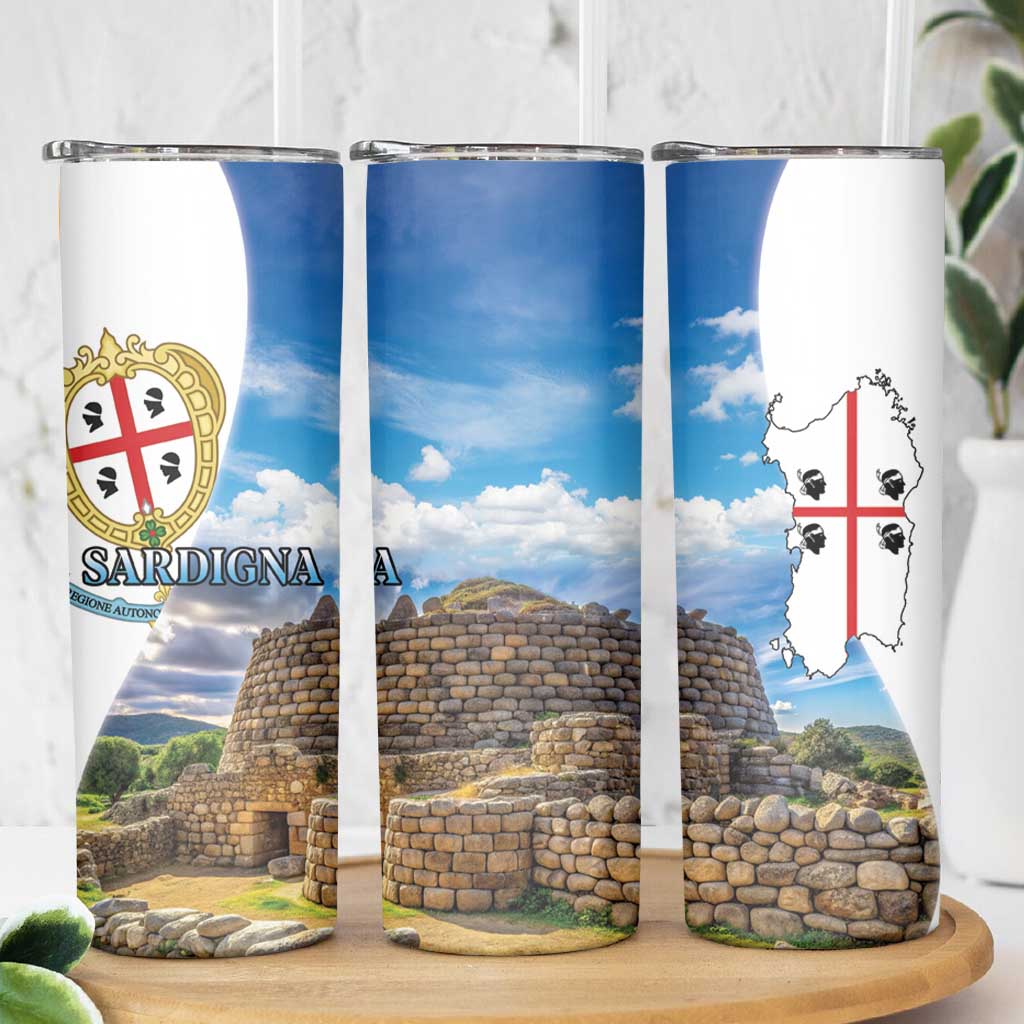 Sardinia Italy Skinny Tumbler Santu Antine With Map