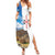 Sardinia Italy Summer Maxi Dress Santu Antine With Map