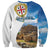 Sardinia Italy Sweatshirt Santu Antine With Map