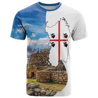 Sardinia Italy T Shirt Santu Antine With Map
