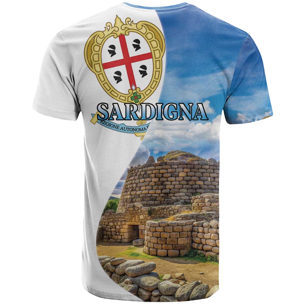 Sardinia Italy T Shirt Santu Antine With Map