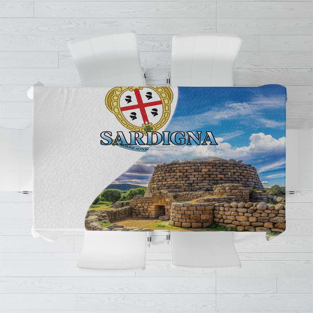 Sardinia Italy Tablecloth Santu Antine With Map