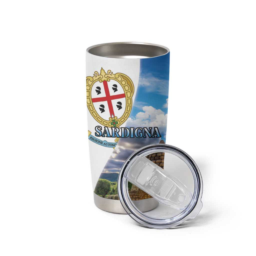 Sardinia Italy Tumbler Cup Santu Antine With Map