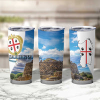 Sardinia Italy Tumbler Cup Santu Antine With Map