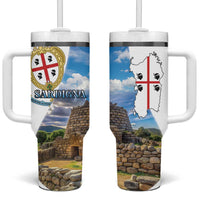 Sardinia Italy Tumbler With Handle Santu Antine With Map