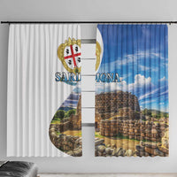 Sardinia Italy Window Curtain Santu Antine With Map