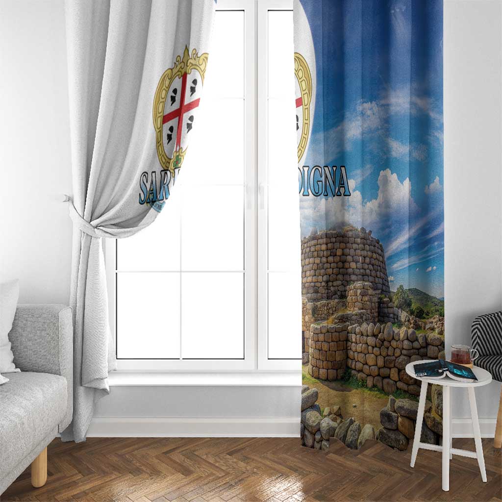 Sardinia Italy Window Curtain Santu Antine With Map