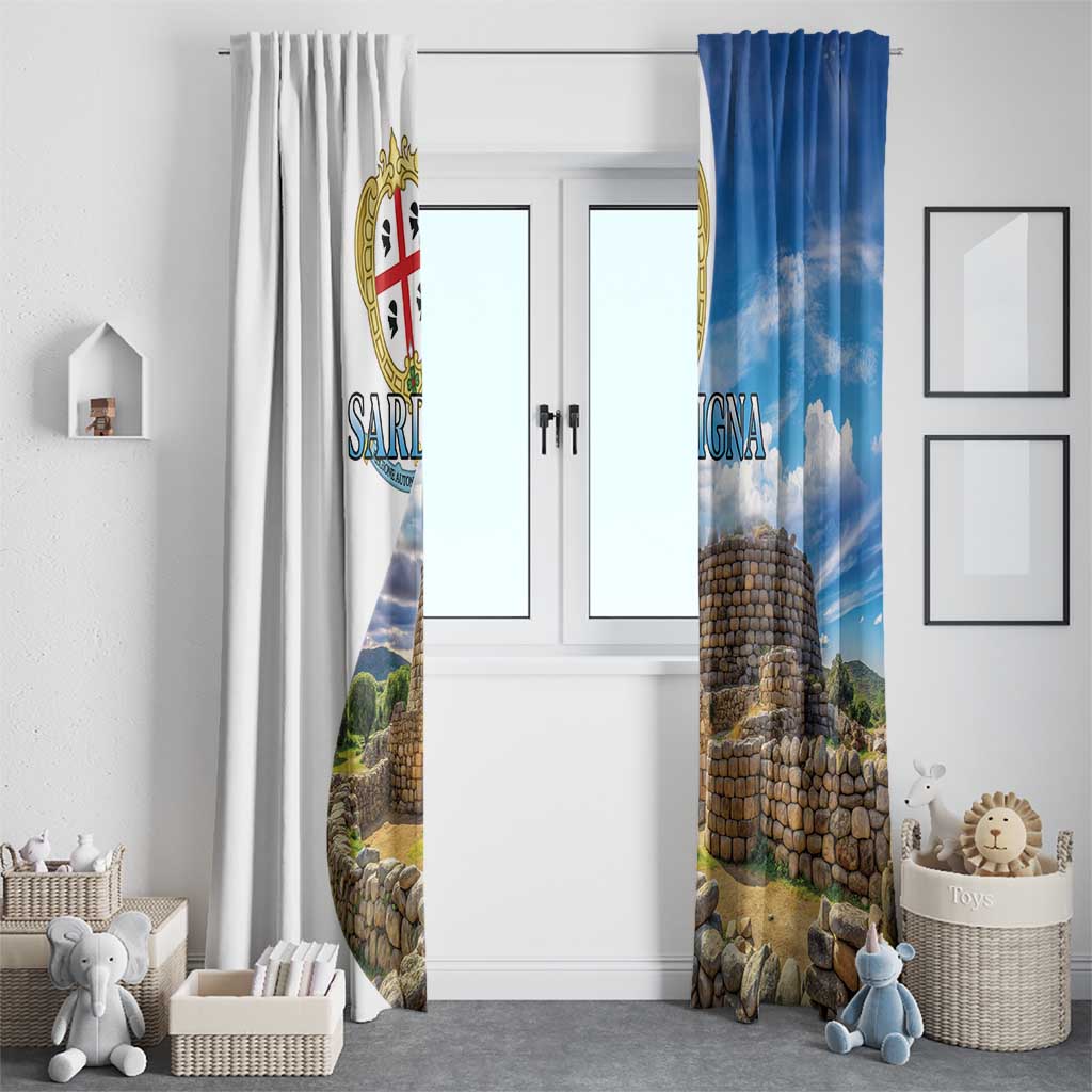 Sardinia Italy Window Curtain Santu Antine With Map