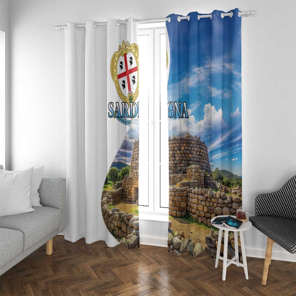 Sardinia Italy Window Curtain Santu Antine With Map