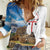 Sardinia Italy Women Casual Shirt Santu Antine With Map
