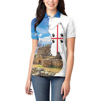Sardinia Italy Women Polo Shirt Santu Antine With Map