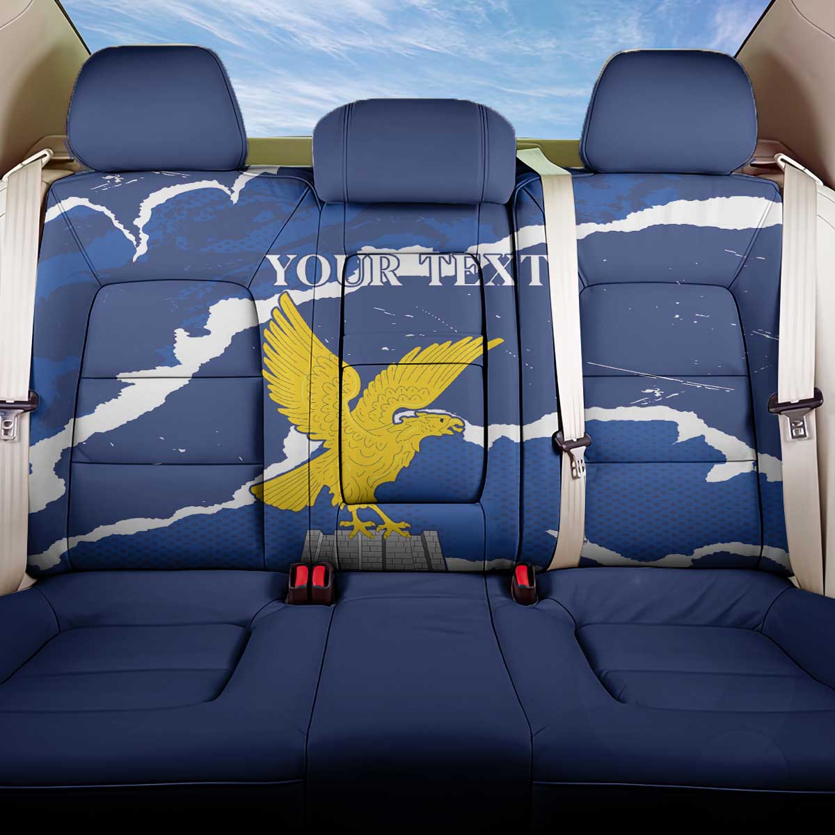 Friuli-Venezia Giulia Back Car Seat Cover Coat Of Arms Sporty Style