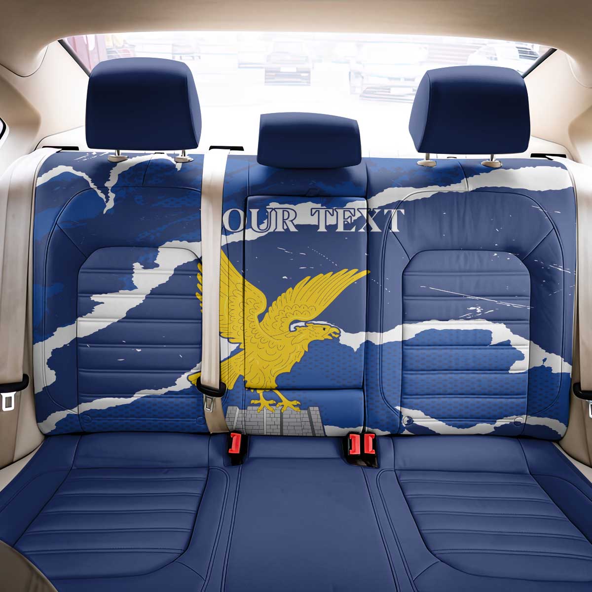 Friuli-Venezia Giulia Back Car Seat Cover Coat Of Arms Sporty Style