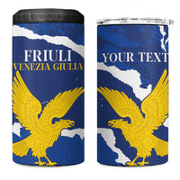 Friuli-Venezia Giulia 4 in 1 Can Cooler Tumbler Coat Of Arms Sporty Style