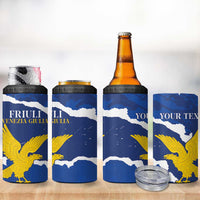 Friuli-Venezia Giulia 4 in 1 Can Cooler Tumbler Coat Of Arms Sporty Style