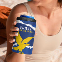 Friuli-Venezia Giulia 4 in 1 Can Cooler Tumbler Coat Of Arms Sporty Style