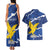 Friuli-Venezia Giulia Couples Matching Tank Maxi Dress and Hawaiian Shirt Coat Of Arms Sporty Style