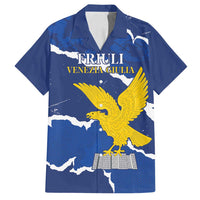 Friuli-Venezia Giulia Family Matching Off Shoulder Maxi Dress and Hawaiian Shirt Coat Of Arms Sporty Style