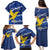 Friuli-Venezia Giulia Family Matching Puletasi and Hawaiian Shirt Coat Of Arms Sporty Style