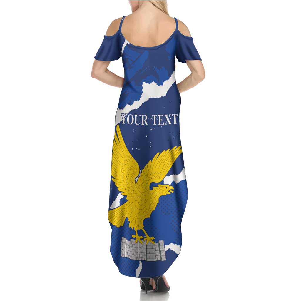 Friuli-Venezia Giulia Family Matching Summer Maxi Dress and Hawaiian Shirt Coat Of Arms Sporty Style