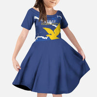 Friuli-Venezia Giulia Family Matching Tank Maxi Dress and Hawaiian Shirt Coat Of Arms Sporty Style