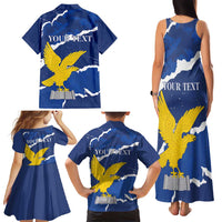 Friuli-Venezia Giulia Family Matching Tank Maxi Dress and Hawaiian Shirt Coat Of Arms Sporty Style