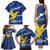 Friuli-Venezia Giulia Family Matching Tank Maxi Dress and Hawaiian Shirt Coat Of Arms Sporty Style