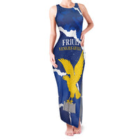 Friuli-Venezia Giulia Family Matching Tank Maxi Dress and Hawaiian Shirt Coat Of Arms Sporty Style