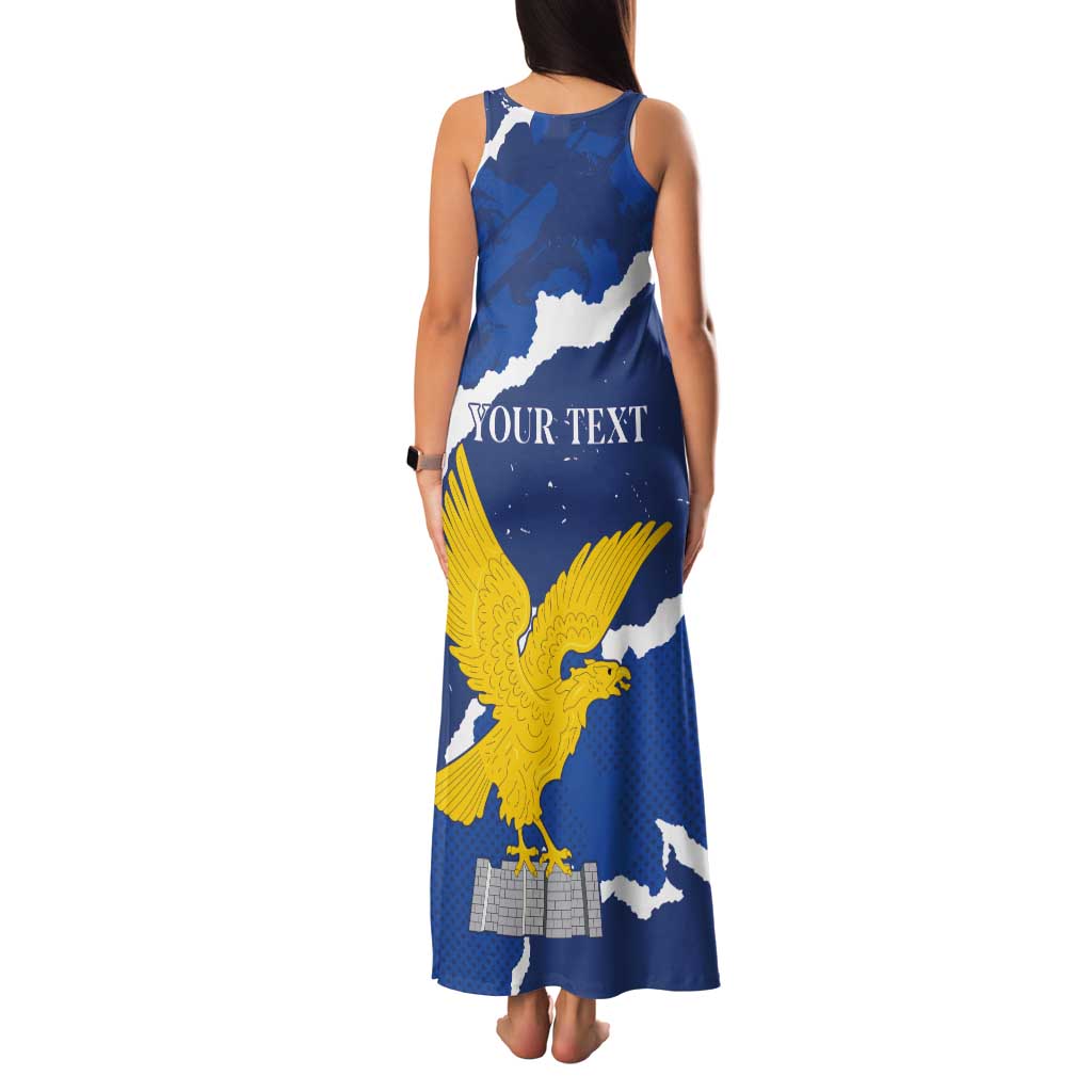 Friuli-Venezia Giulia Family Matching Tank Maxi Dress and Hawaiian Shirt Coat Of Arms Sporty Style