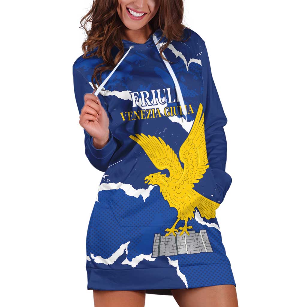Friuli-Venezia Giulia Hoodie Dress Coat Of Arms Sporty Style