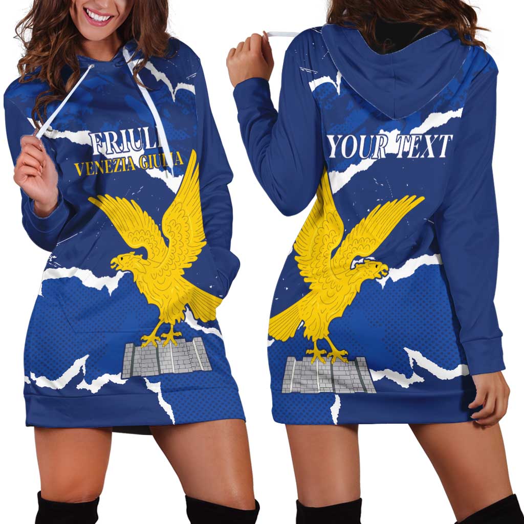 Friuli-Venezia Giulia Hoodie Dress Coat Of Arms Sporty Style