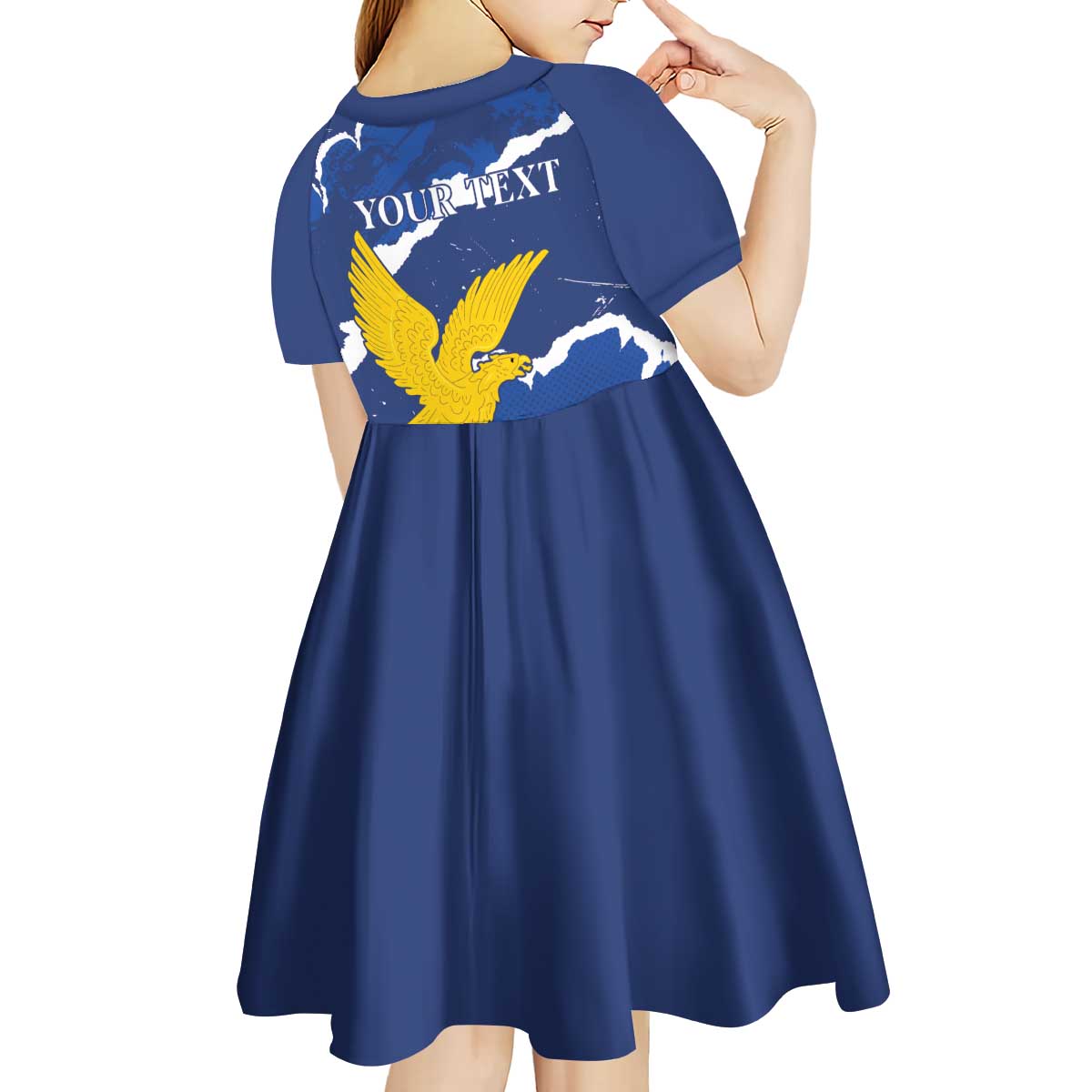 Friuli-Venezia Giulia Kid Short Sleeve Dress Coat Of Arms Sporty Style