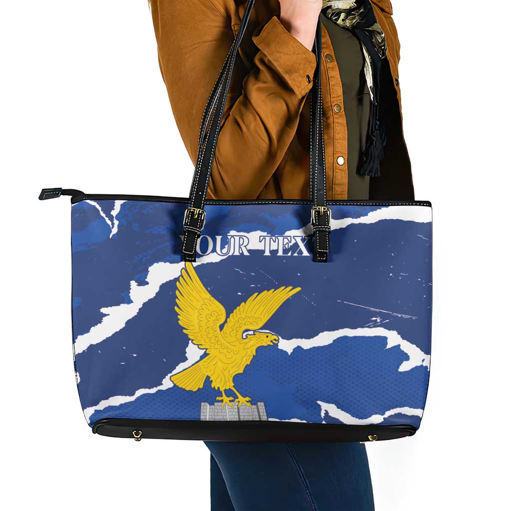 Friuli-Venezia Giulia Leather Tote Bag Coat Of Arms Sporty Style