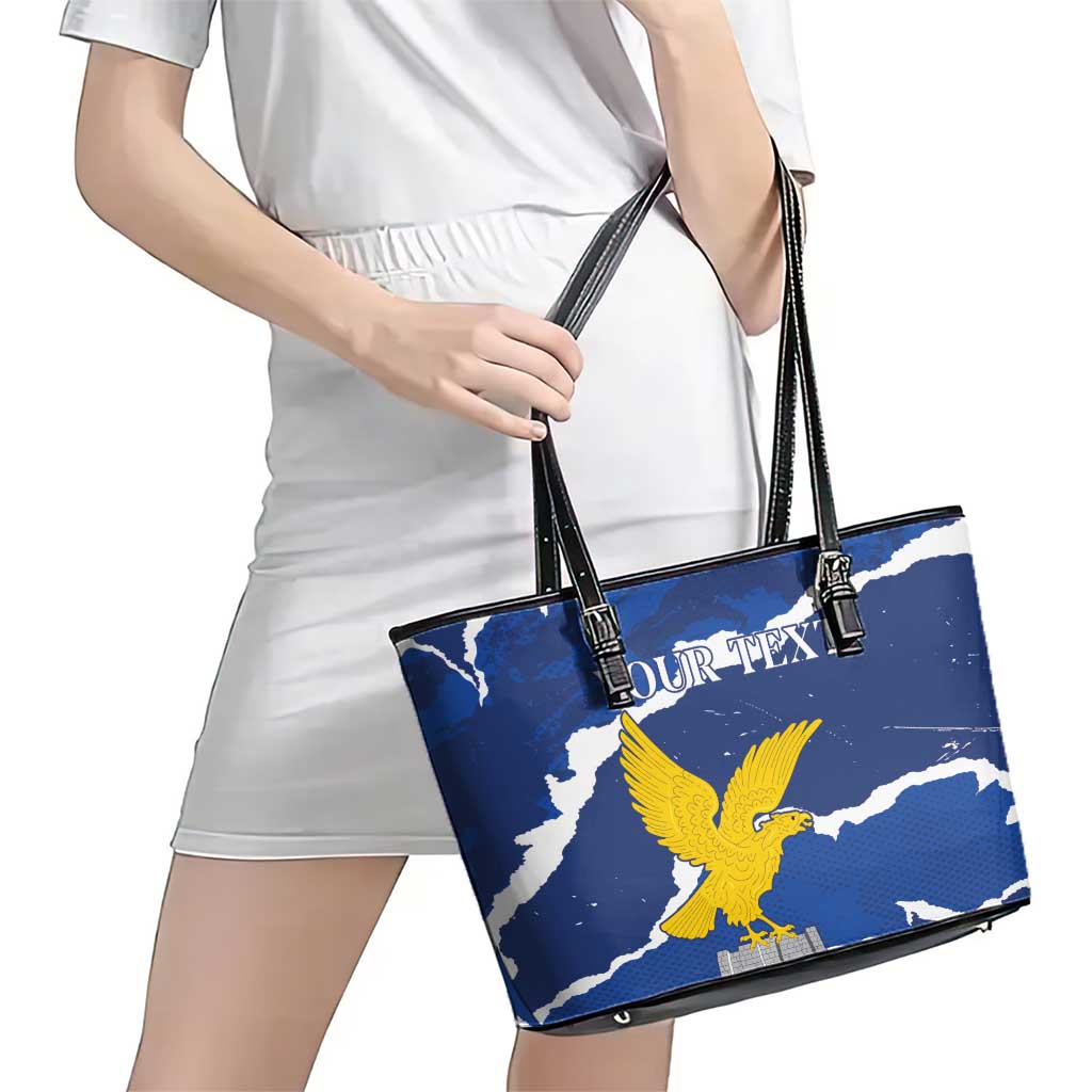 Friuli-Venezia Giulia Leather Tote Bag Coat Of Arms Sporty Style