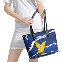 Friuli-Venezia Giulia Leather Tote Bag Coat Of Arms Sporty Style