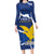 Friuli-Venezia Giulia Long Sleeve Bodycon Dress Coat Of Arms Sporty Style
