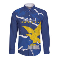 Friuli-Venezia Giulia Long Sleeve Button Shirt Coat Of Arms Sporty Style