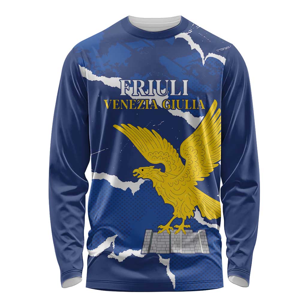 Friuli-Venezia Giulia Long Sleeve Shirt Coat Of Arms Sporty Style