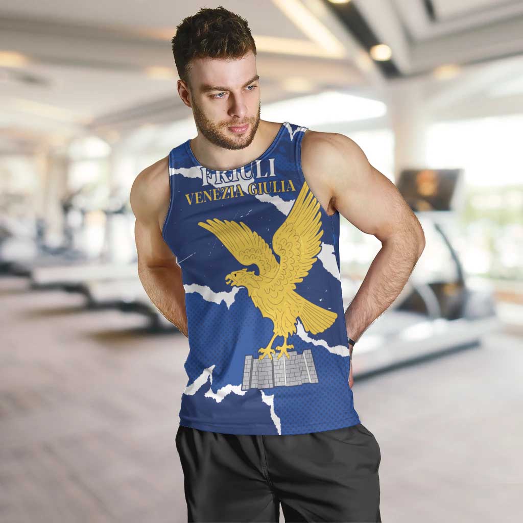 Friuli-Venezia Giulia Men Tank Top Coat Of Arms Sporty Style