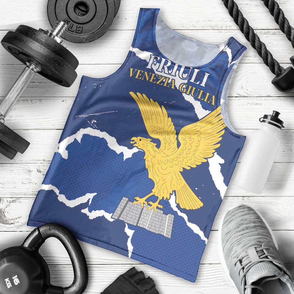 Friuli-Venezia Giulia Men Tank Top Coat Of Arms Sporty Style