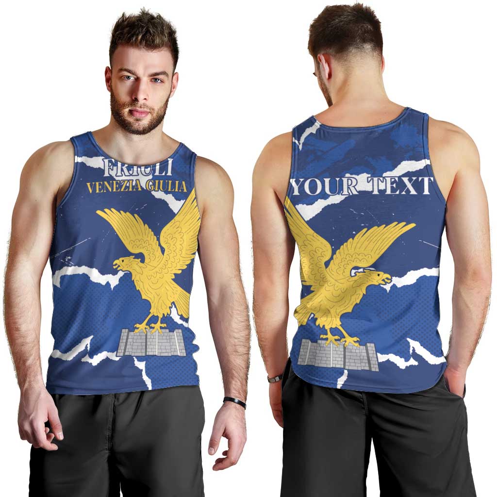 Friuli-Venezia Giulia Men Tank Top Coat Of Arms Sporty Style