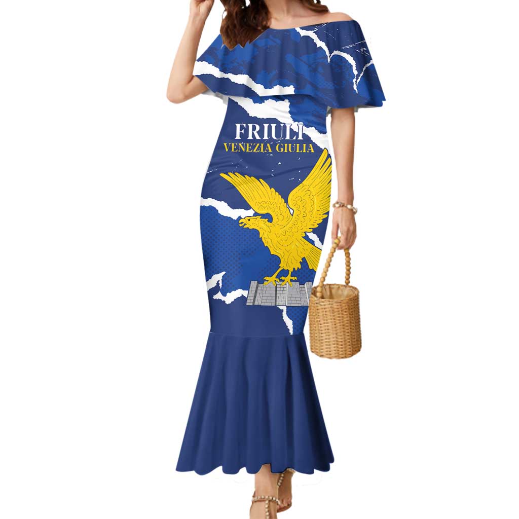 Friuli-Venezia Giulia Mermaid Dress Coat Of Arms Sporty Style