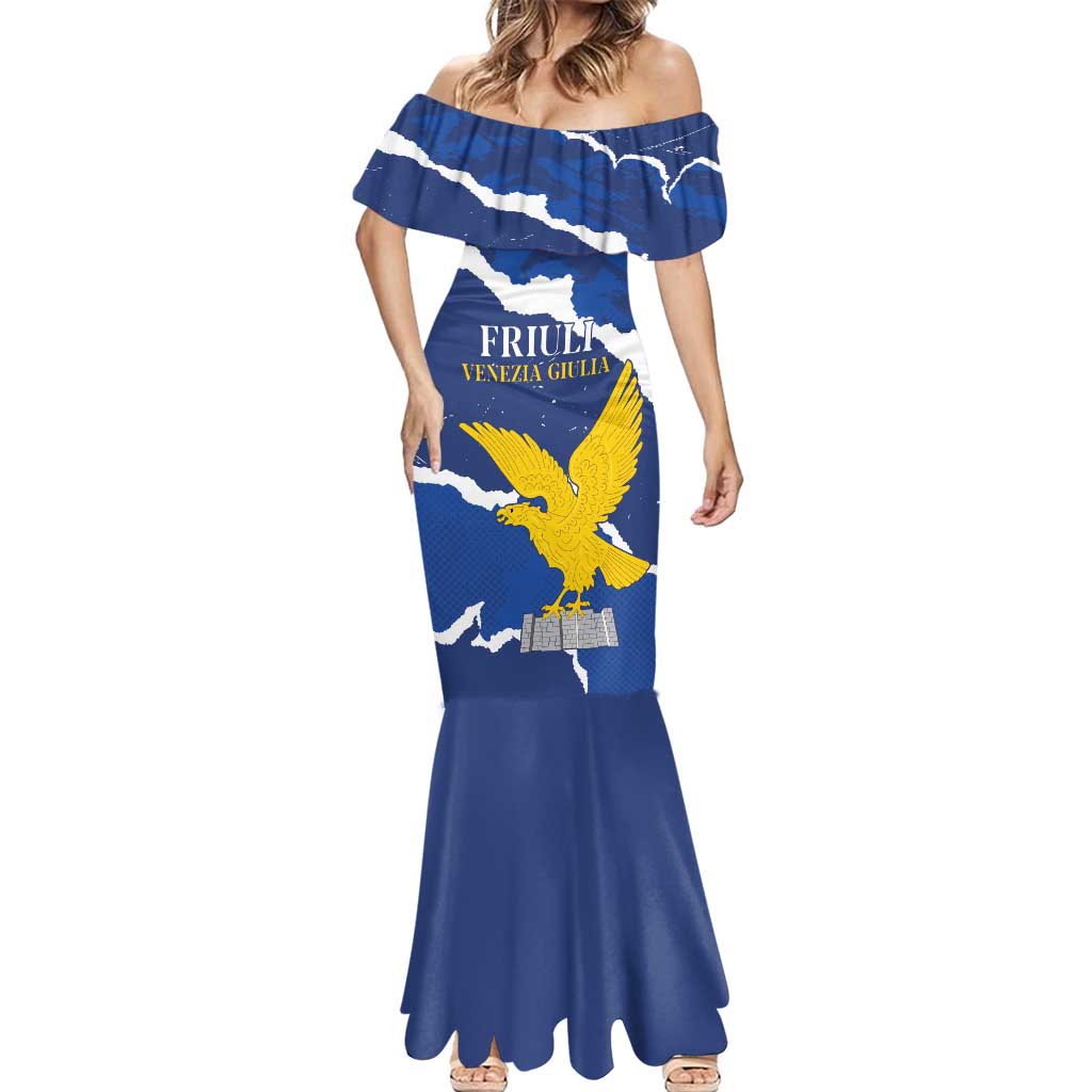 Friuli-Venezia Giulia Mermaid Dress Coat Of Arms Sporty Style
