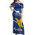 Friuli-Venezia Giulia Off Shoulder Maxi Dress Coat Of Arms Sporty Style