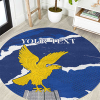 Friuli-Venezia Giulia Round Carpet Coat Of Arms Sporty Style