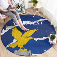 Friuli-Venezia Giulia Round Carpet Coat Of Arms Sporty Style