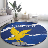 Friuli-Venezia Giulia Round Carpet Coat Of Arms Sporty Style