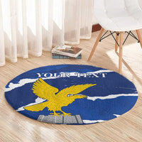 Friuli-Venezia Giulia Round Carpet Coat Of Arms Sporty Style
